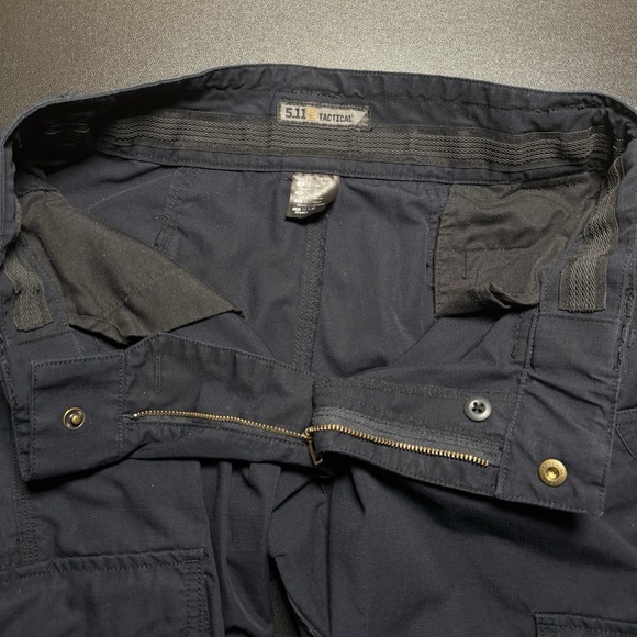 5.11 Tactical Women's Cargo Pants 12 Long Navy Ripstop Utility 32x33.5 EMS Work - Picture 5 of 12